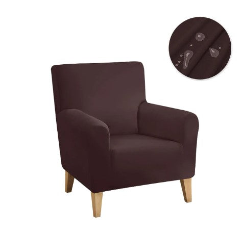 Housse fauteuil <br> Imperméable Marron