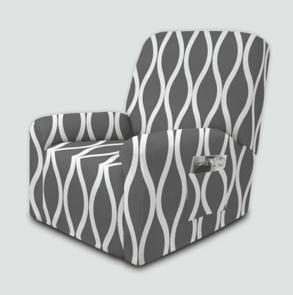 Housse fauteuil <br> Moderne Gris Foncé