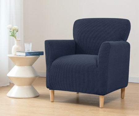 Housse fauteuil Scandinave <br> Bleu Marine