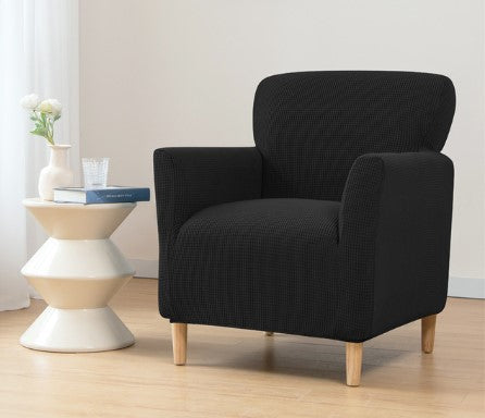 Housse fauteuil Scandinave <br> Noire