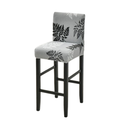 Housse de Tabouret <br> Feuillage Gris