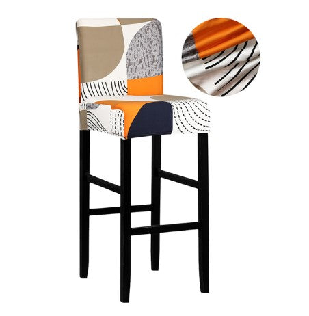 Housse de Tabouret <br> Géométrique Orange