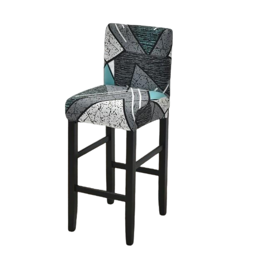 Housse de Tabouret <br> Imprimée Bleue
