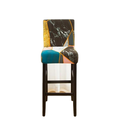 Housse de Tabouret <br> Marbrée
