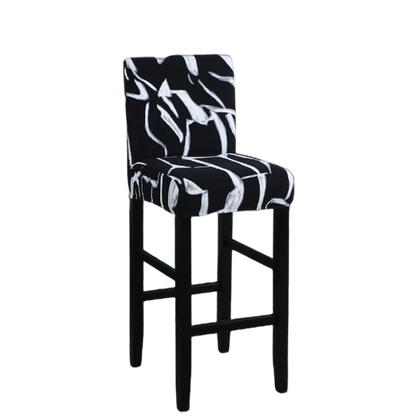 Housse de Tabouret <br> Noir et Blanc
