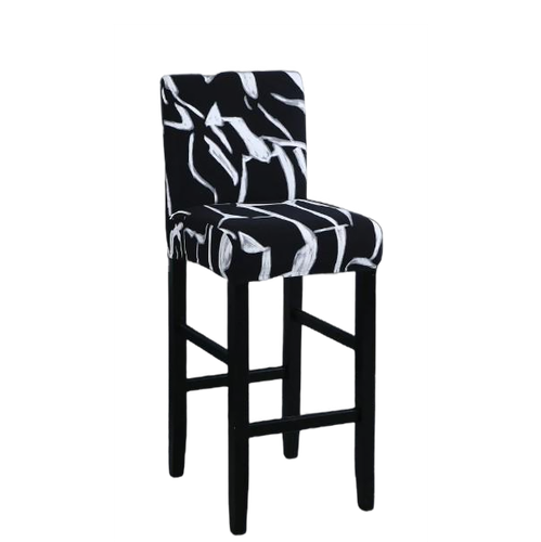 Housse de Tabouret <br> Noir et Blanc