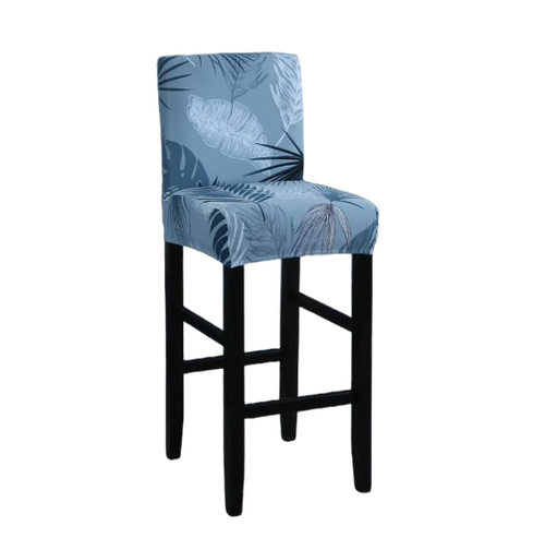 Housse de Tabouret <br> Tropical Bleu