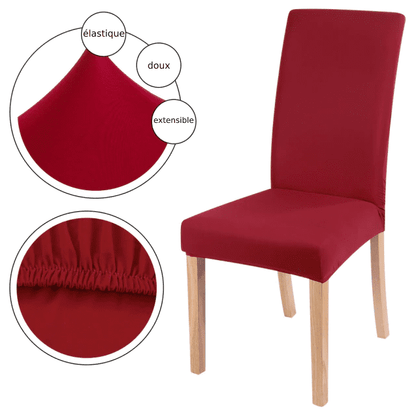 Housse de Chaise Universelle - Rouge