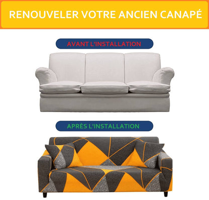 Housse de Canapé d'Angle - Multicolor