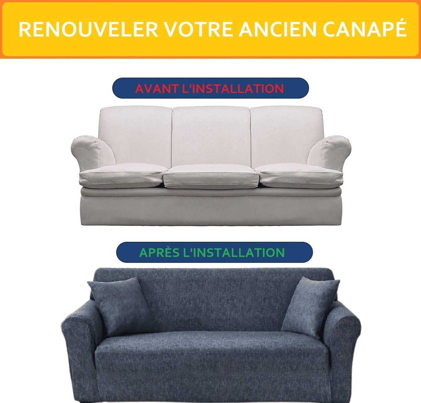 Housse de Canapé d'Angle - Nuit
