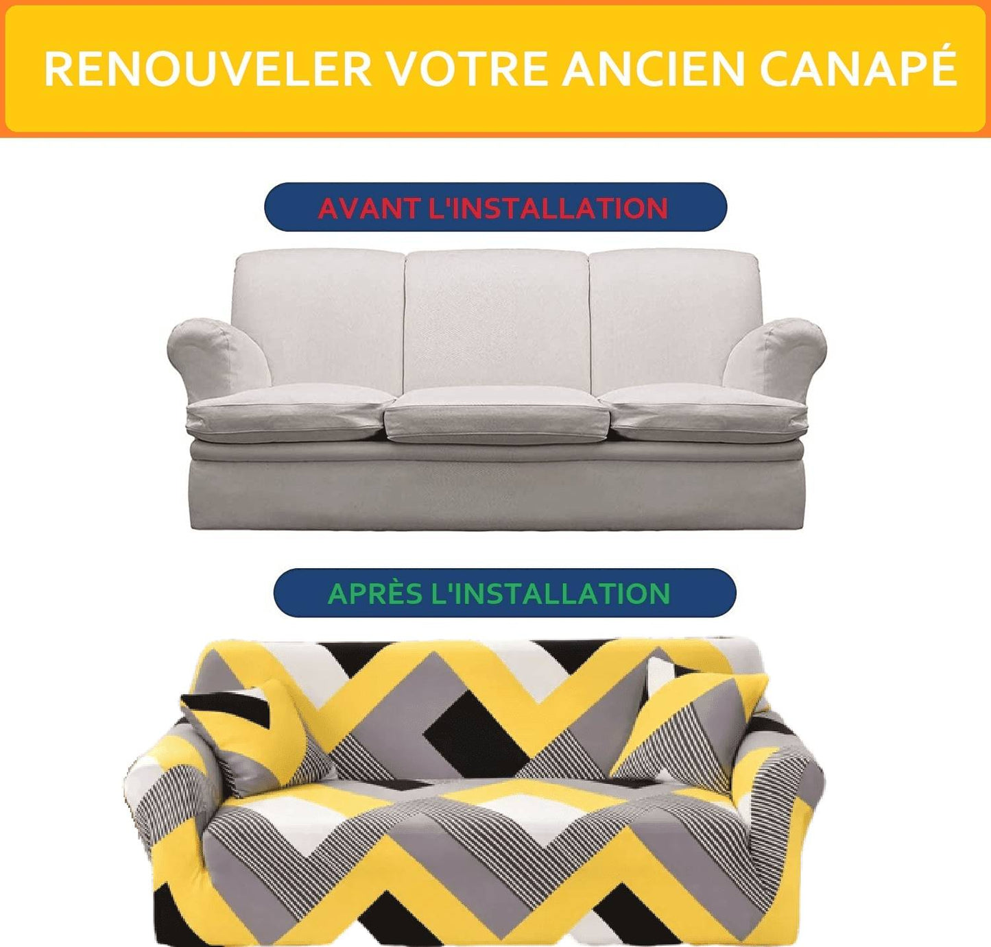 Housse de Canapé d'angle - Blanca