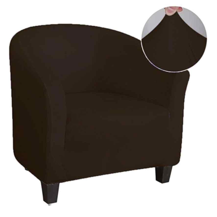 Housse fauteuil Cabriolet <br> Extensible Marron foncé
