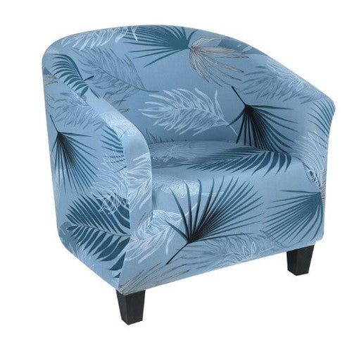 Housse fauteuil Cabriolet <br> Fleurie Bleue