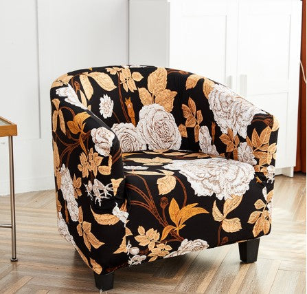 Housse fauteuil Cabriolet <br> Fleurie Marron