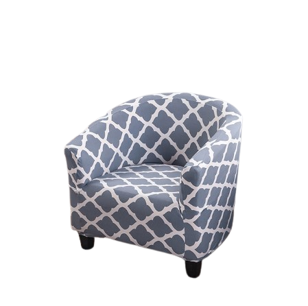 Housse fauteuil Cabriolet <br> Géométrique Gris