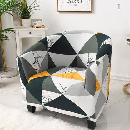 Housse fauteuil Cabriolet <br> Géométrique Marbrée