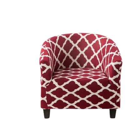 Housse fauteuil Cabriolet <br> Géométrique Rouge