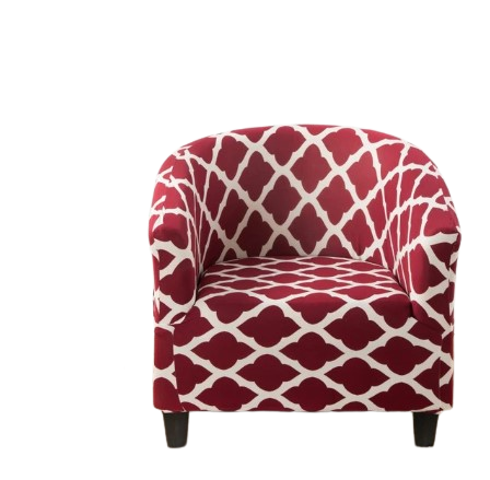 Housse fauteuil Cabriolet <br> Géométrique Rouge