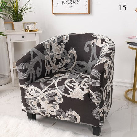 Housse fauteuil Cabriolet <br> Moderne Marron et Gris