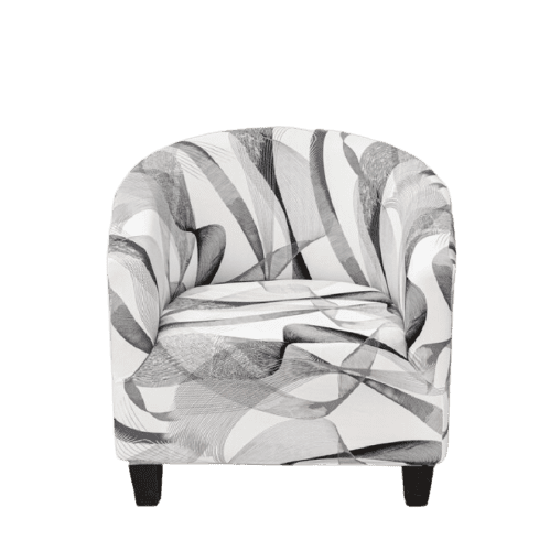 Housse fauteuil Cabriolet <br> Moderne Noir et Blanc