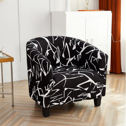 Housse fauteuil Cabriolet <br> Noir et Blanc