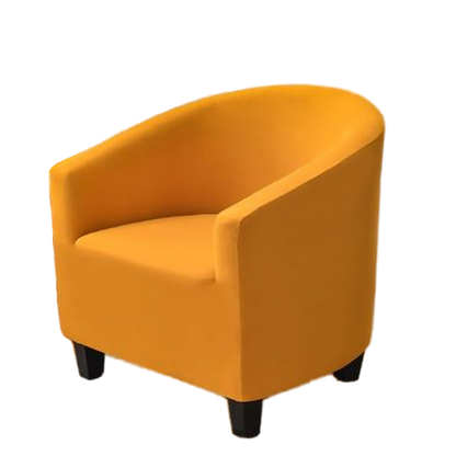 Housse fauteuil Cabriolet <br> Polyester Jaune Moutarde