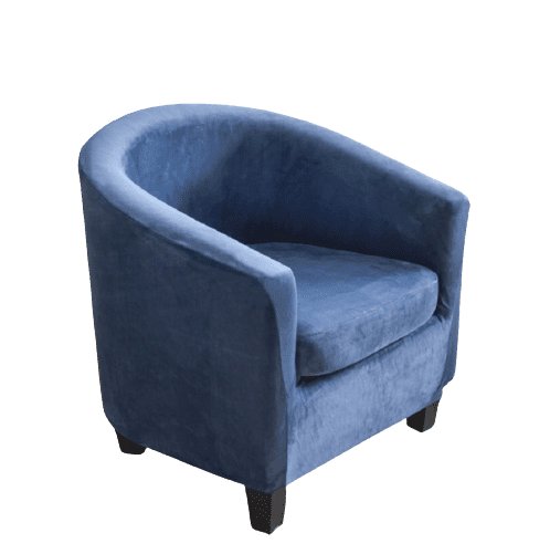 Housse fauteuil Cabriolet <br> Velours Bleu