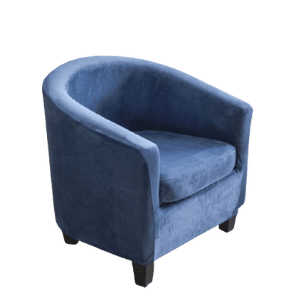 Housse fauteuil Cabriolet <br> Velours Bleu