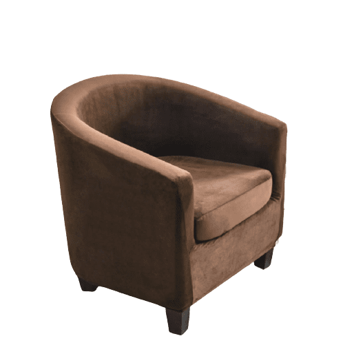 Housse fauteuil Cabriolet <br> Velours Marron