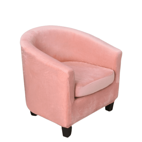 Housse fauteuil Cabriolet <br> Velours Rose
