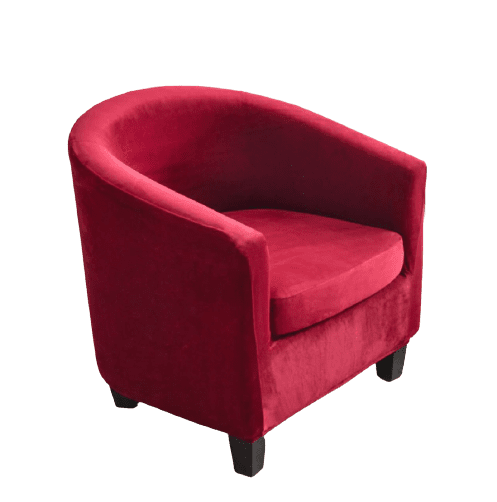 Housse fauteuil Cabriolet <br> Velours Rouge