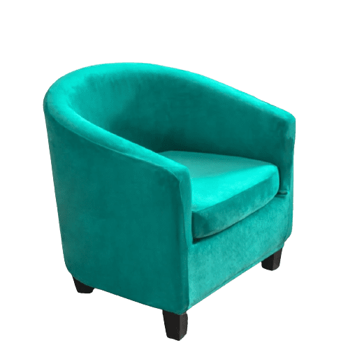 Housse fauteuil Cabriolet <br> Velours Vert Canard