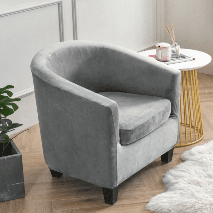 Housse fauteuil Cabriolet <br> Velours Gris