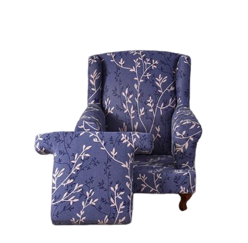 Housse fauteuil Crapaud <br> Fleurie Rose