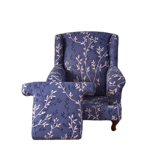 Housse fauteuil Crapaud <br> Fleurie Rose