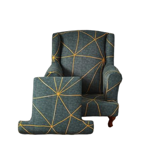 Housse fauteuil Crapaud <br> Géométrique Gris