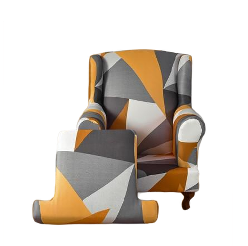 Housse fauteuil Crapaud <br> Géométrique Orange