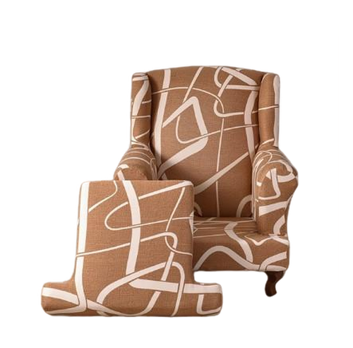 Housse fauteuil <br> Crapaud Géométrique