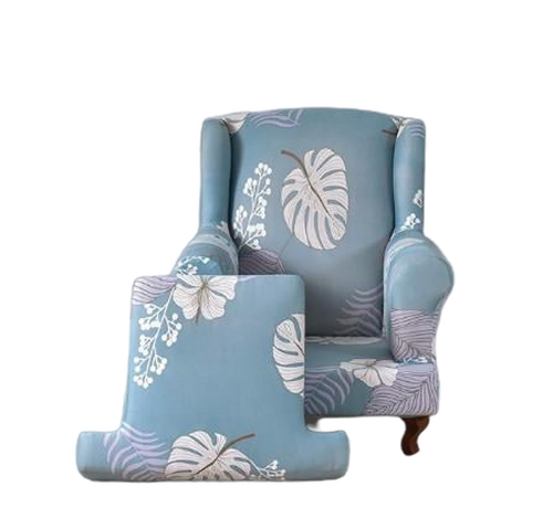Housse fauteuil Crapaud <br> Tropicale Bleue