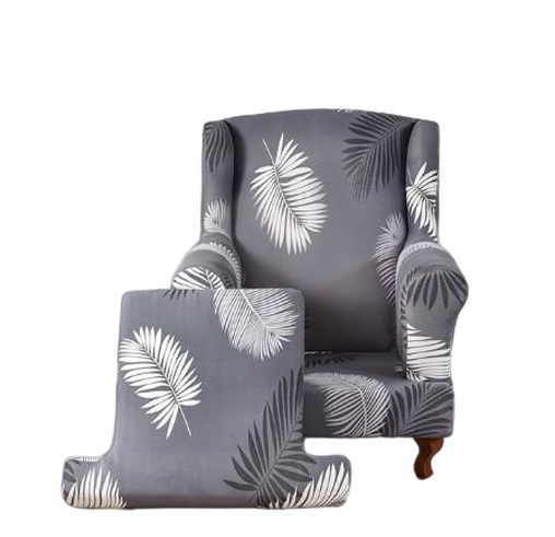 Housse fauteuil Crapaud <br>Tropicale Grise
