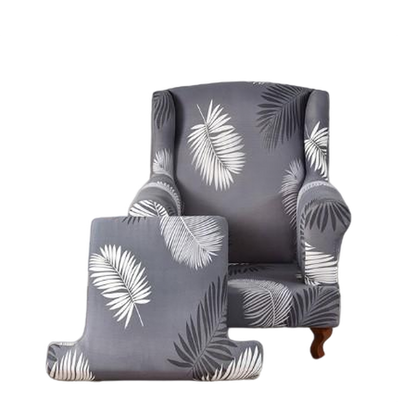 Housse fauteuil Crapaud <br>Tropicale Grise