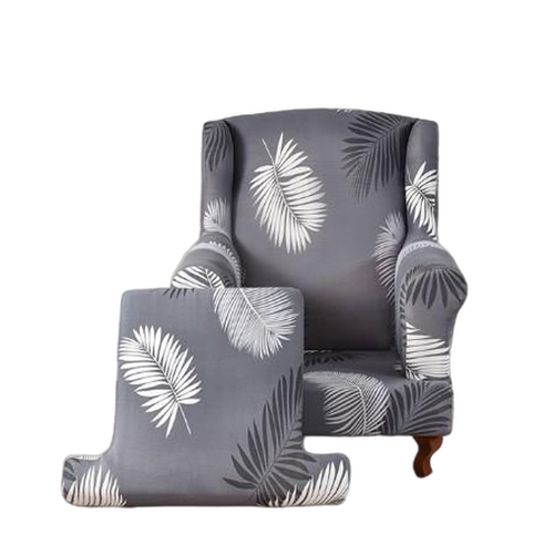 Housse fauteuil Crapaud <br>Tropicale Grise