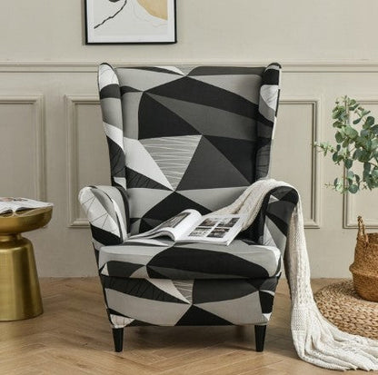 Housse fauteuil <br> Extensible Géométrique
