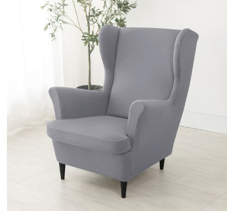 Housse fauteuil <br> Extensible Gris Clair