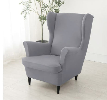 Housse fauteuil <br> Extensible Gris Clair