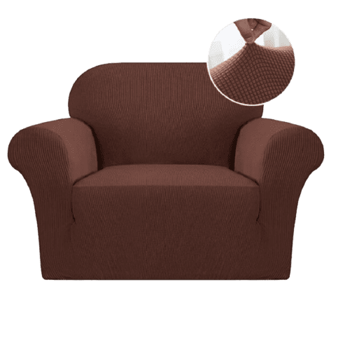 Housse fauteuil <br> Marron
