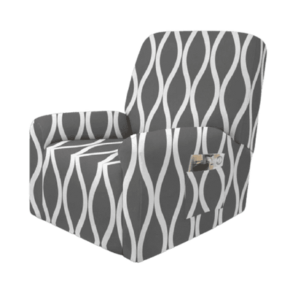 Housse fauteuil <br> Moderne Gris Foncé