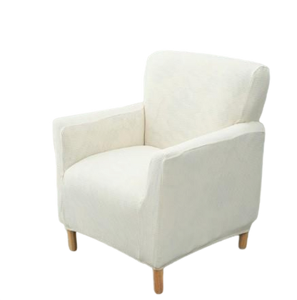 Housse fauteuil Scandinave <br> Blanc