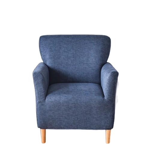 Housse fauteuil Scandinave <br> Bleu Foncé