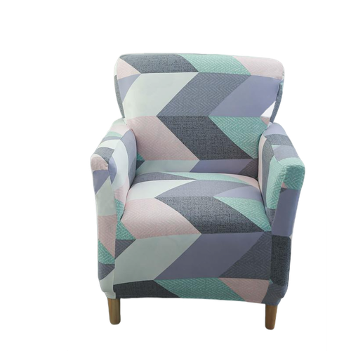Housse fauteuil Scandinave <br> Géométrique Colorée